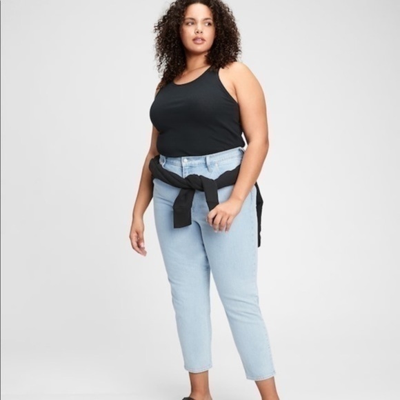 High waist light wash mom jeans - Picture 4 of 5